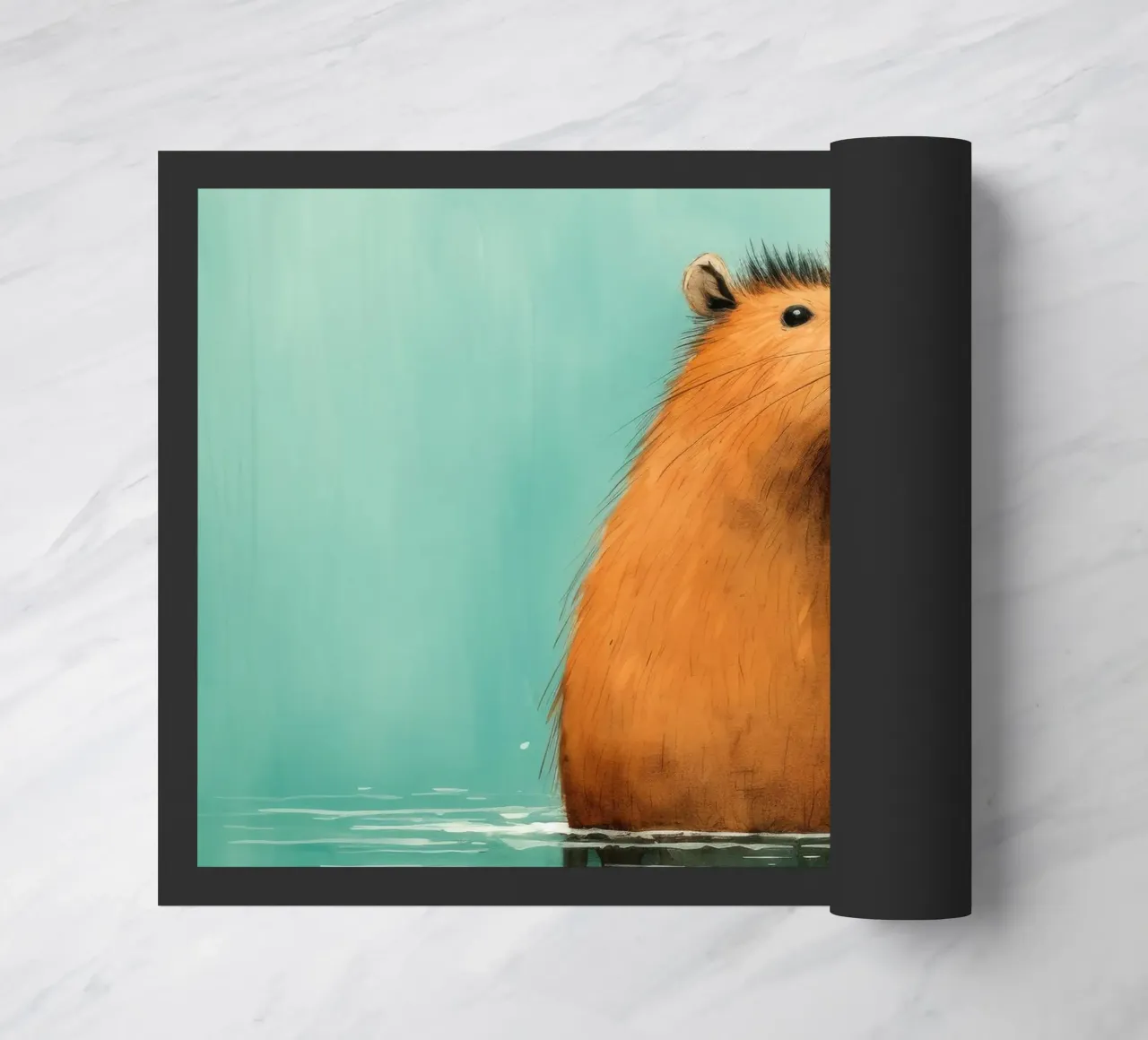 Capibara minimo 4 zerbino da Minimal Animal Art