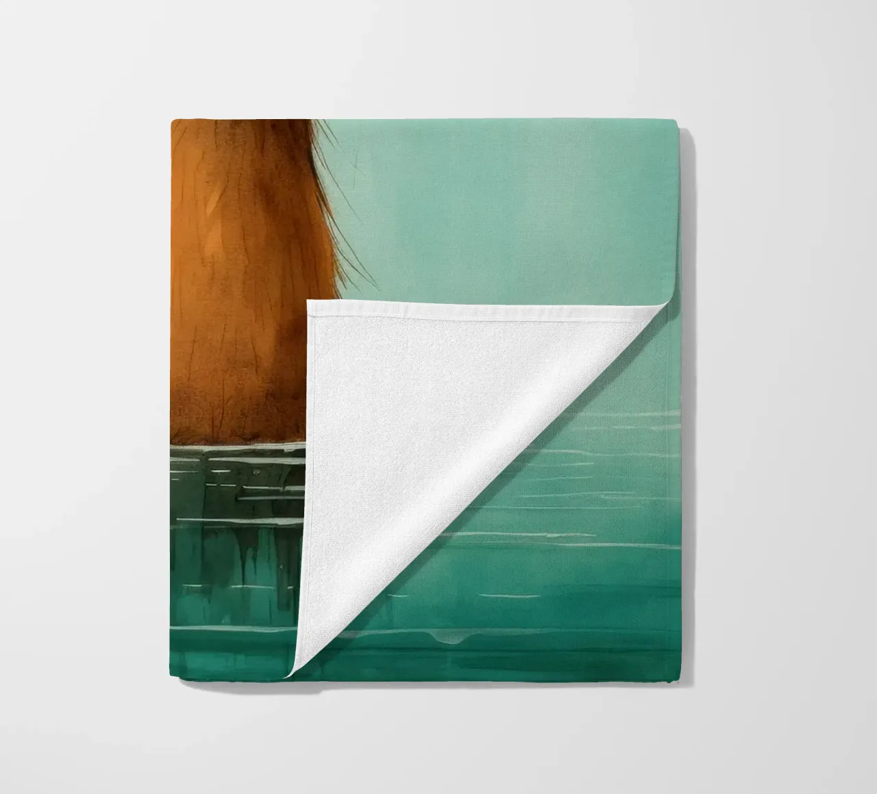 Capibara minimo 4 telo mare da Minimal Animal Art