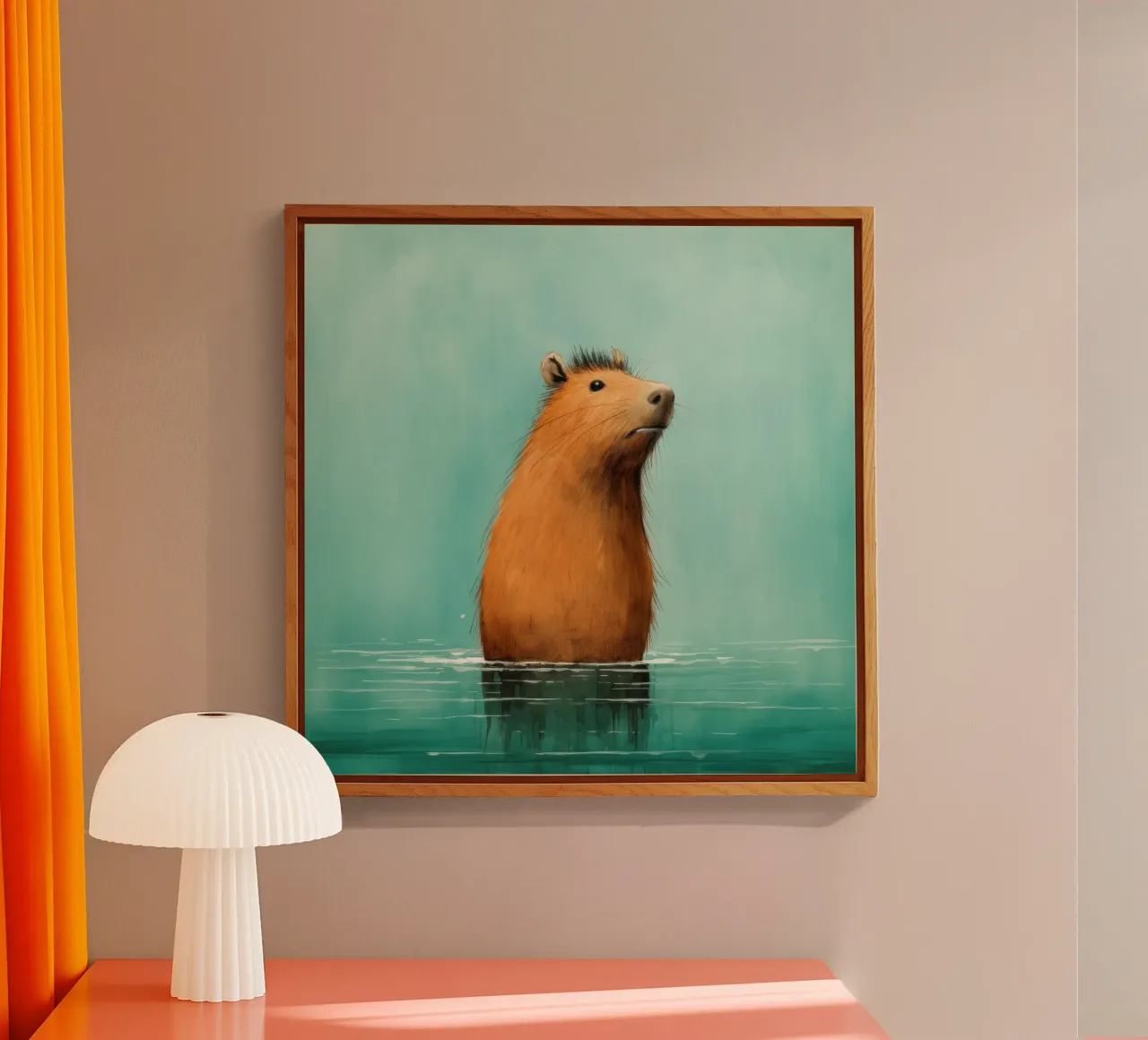 Capibara minimo 4 plexiglass da Minimal Animal Art