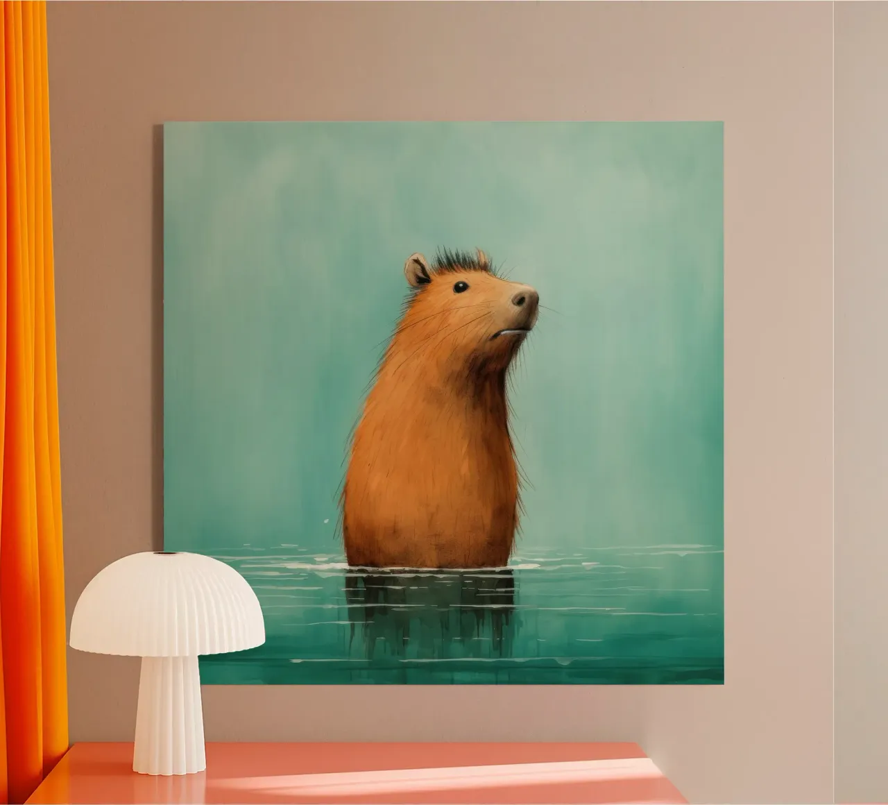 Capibara minimo 4 plexiglass da Minimal Animal Art