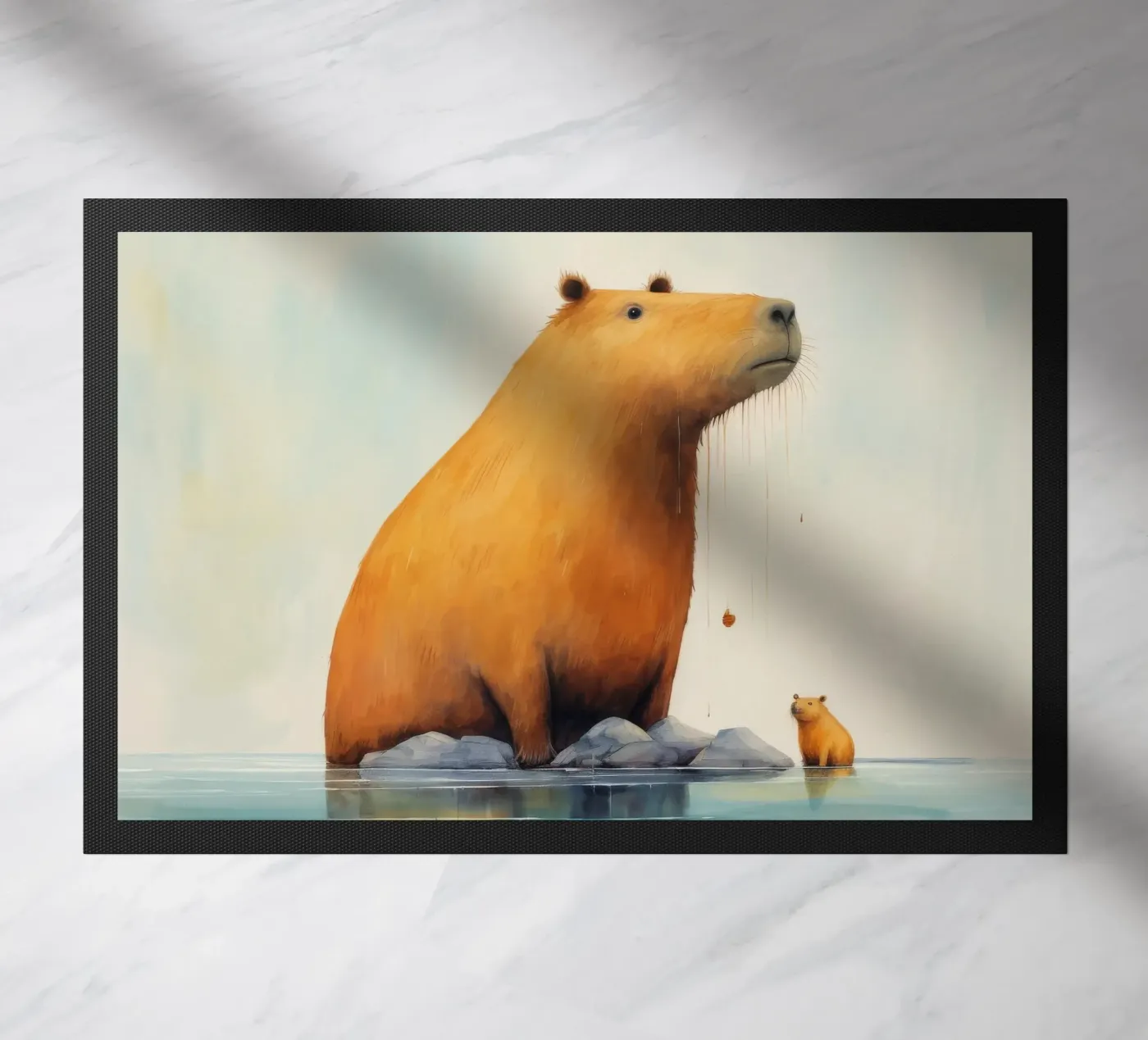 Capibara minimale zerbino da Minimal Animal Art