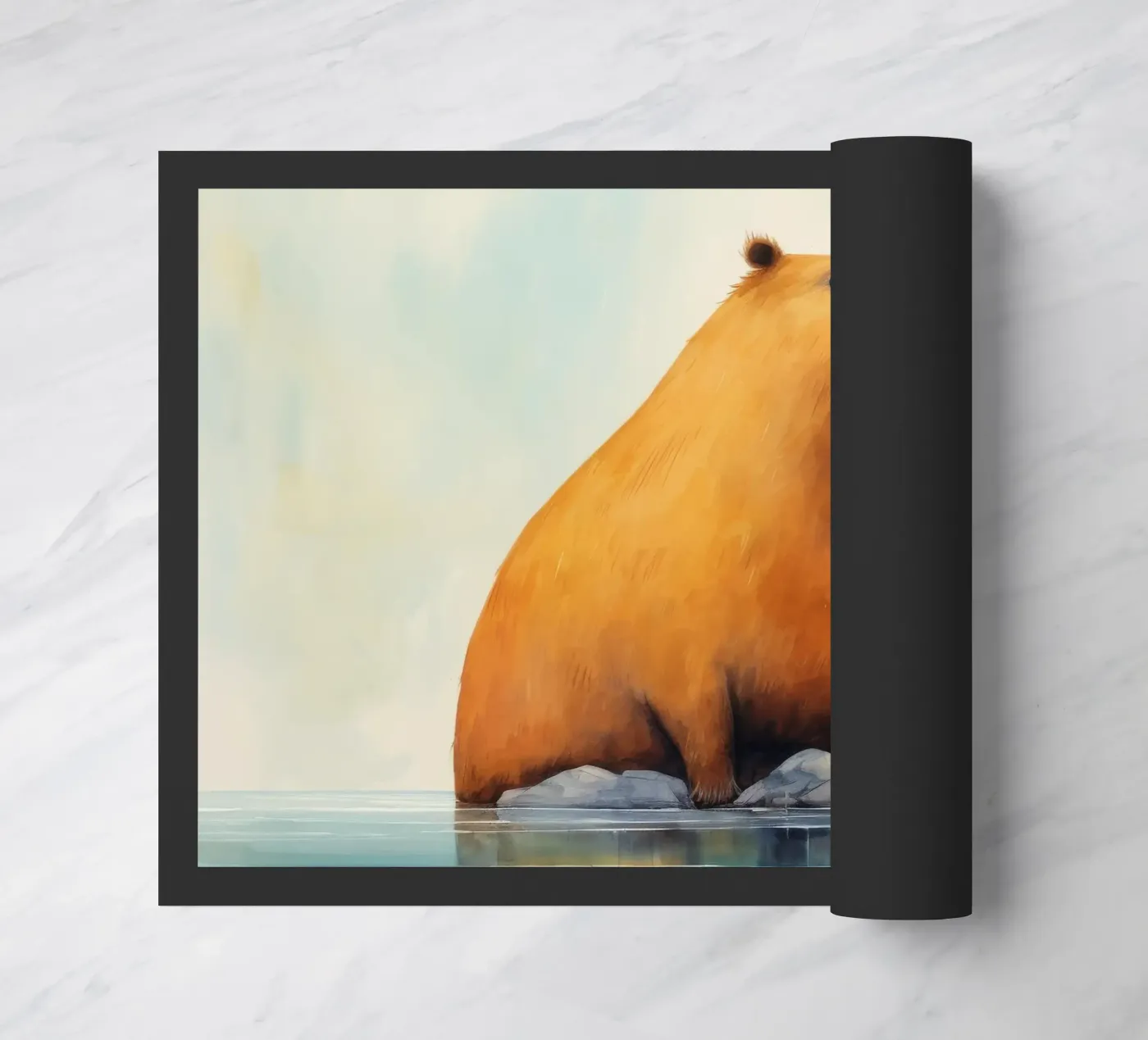 Capibara minimale zerbino da Minimal Animal Art