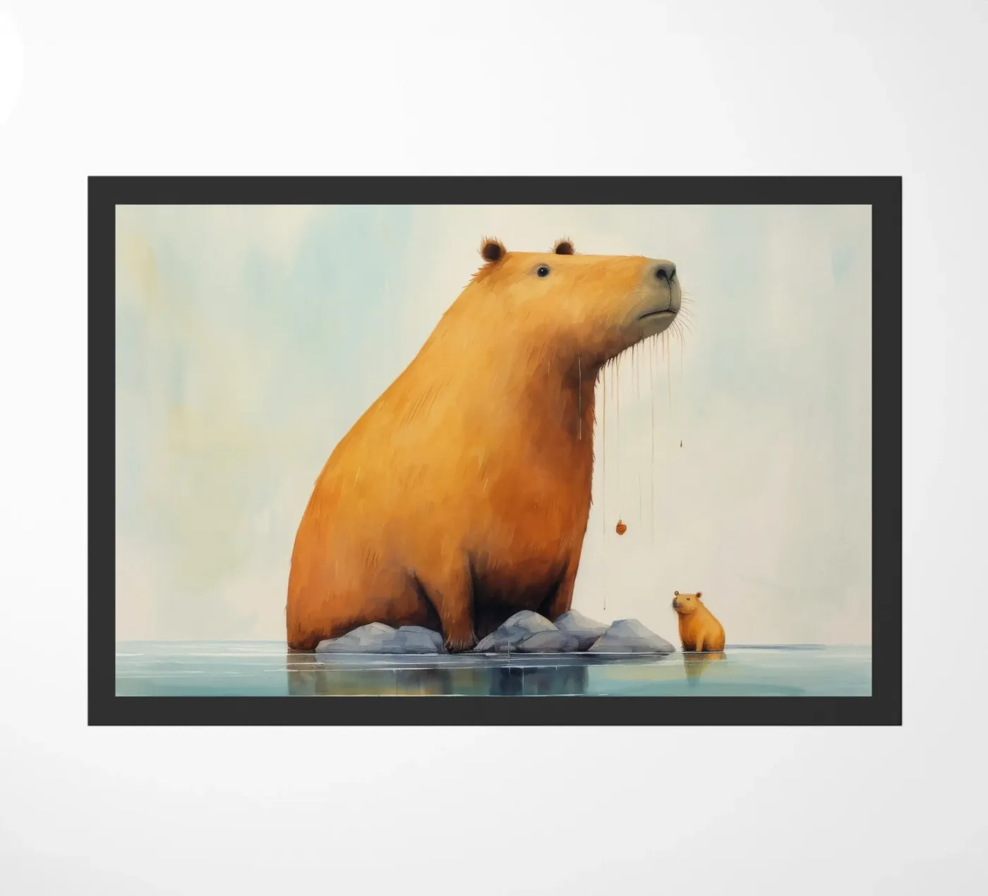 Capibara minimale zerbino da Minimal Animal Art