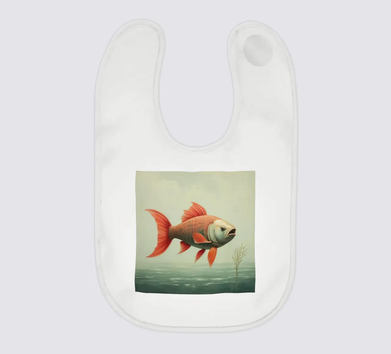 Minimum Carp Babylätzchen von Minimal Animal Art