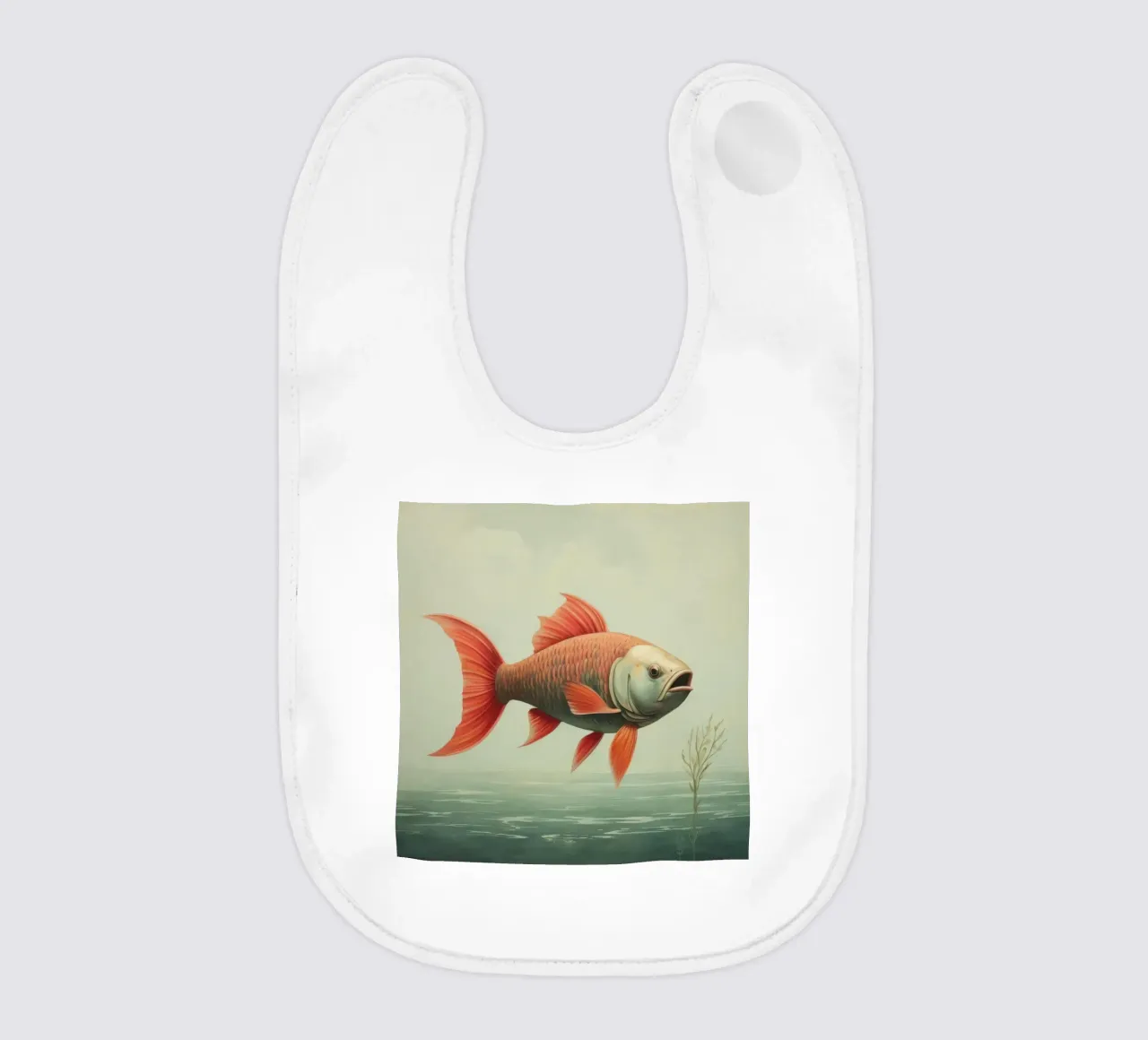 Minimum Carp Babylätzchen von Minimal Animal Art