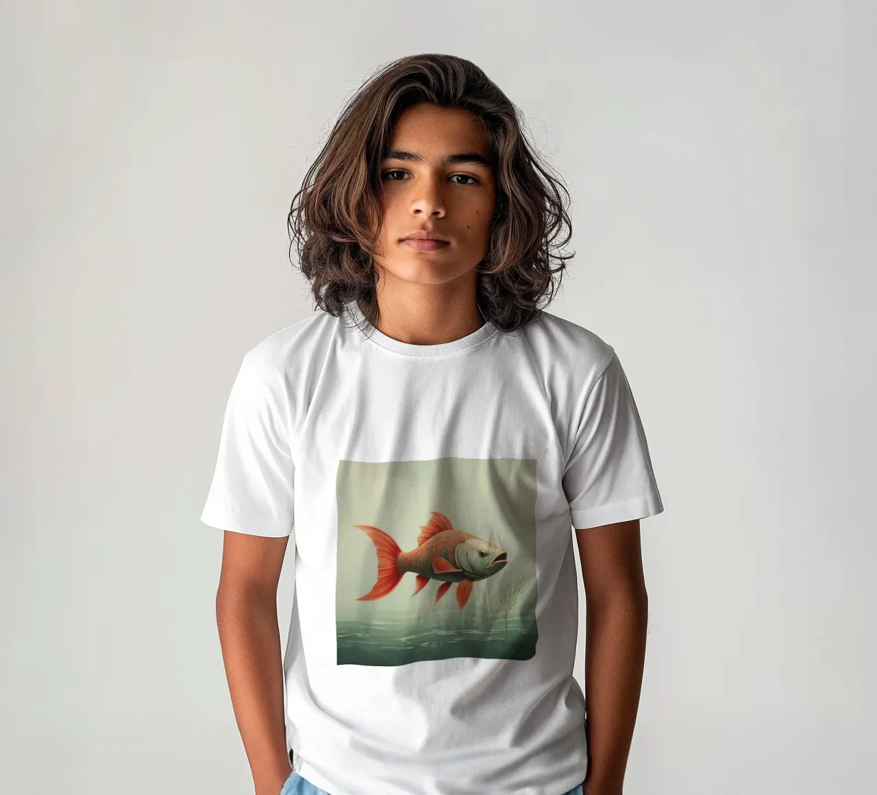 Minimum Carp t-shirt bambini da Minimal Animal Art