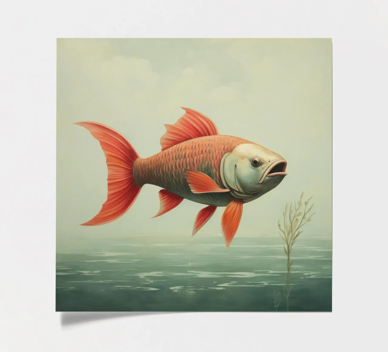 Minimum Carp sticker sheet by Minimal Animal Art