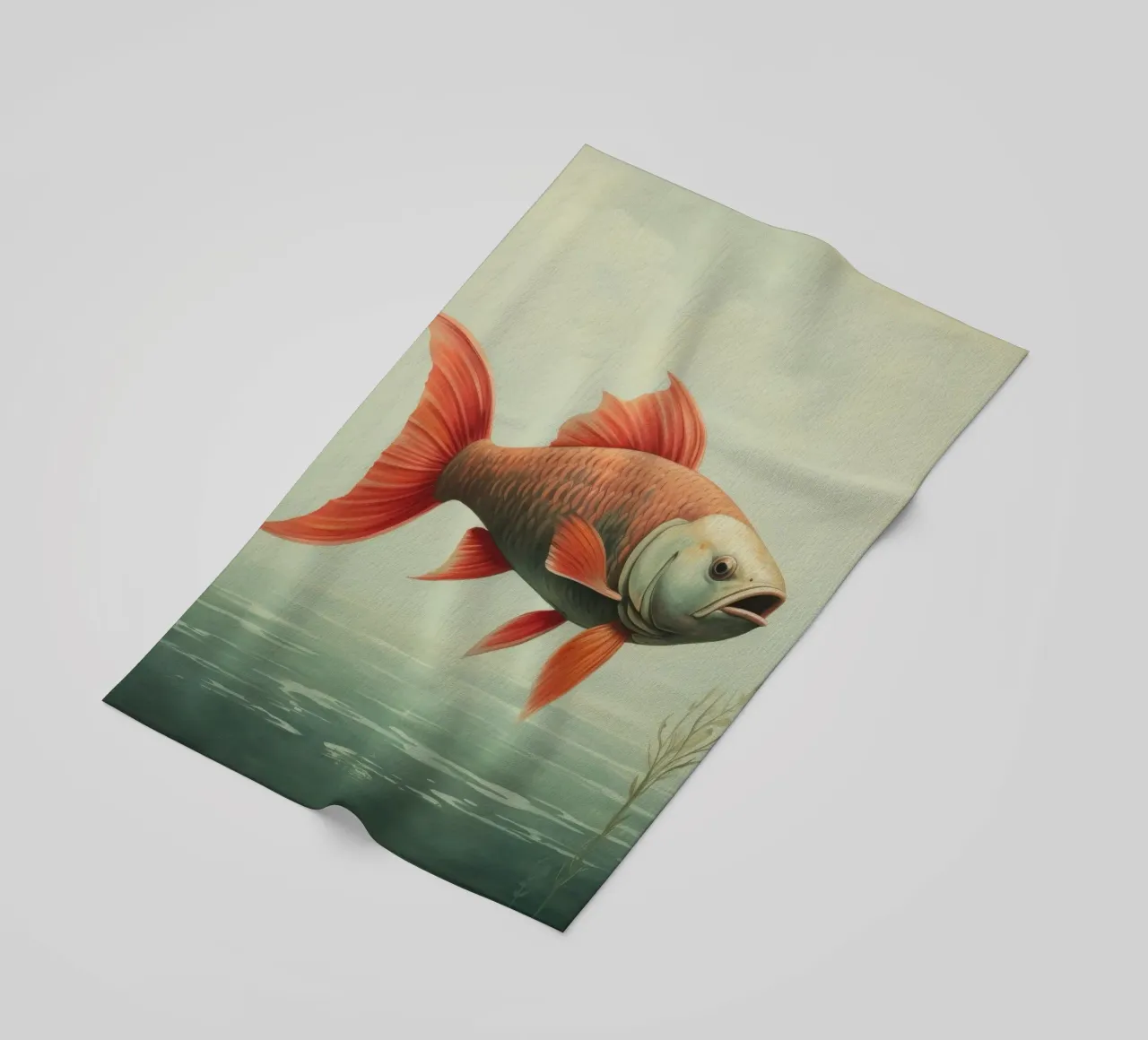 Carpa minima 2 telo mare da Minimal Animal Art