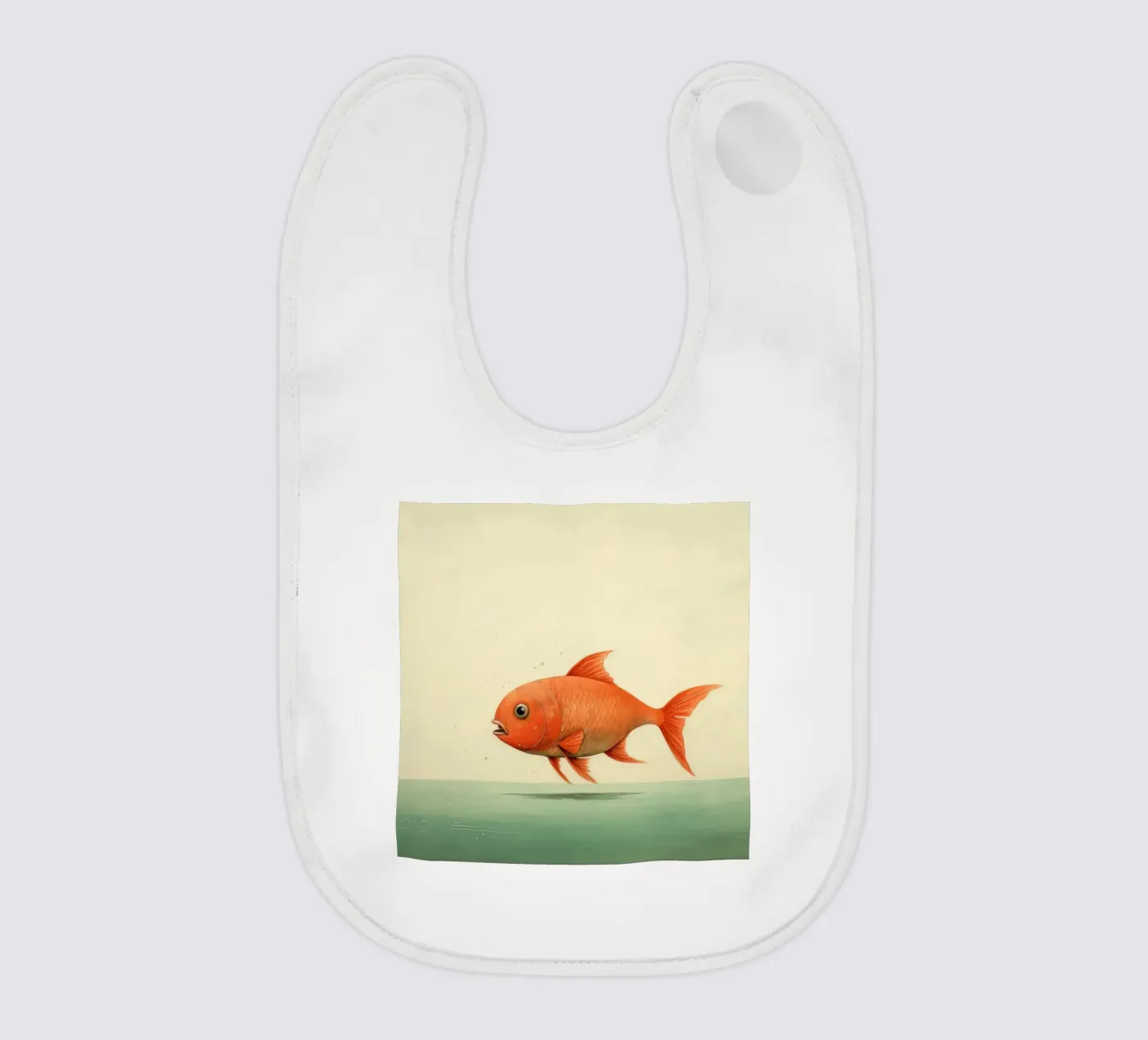 Minimaal Karper baby slabbetje van Minimal Animal Art