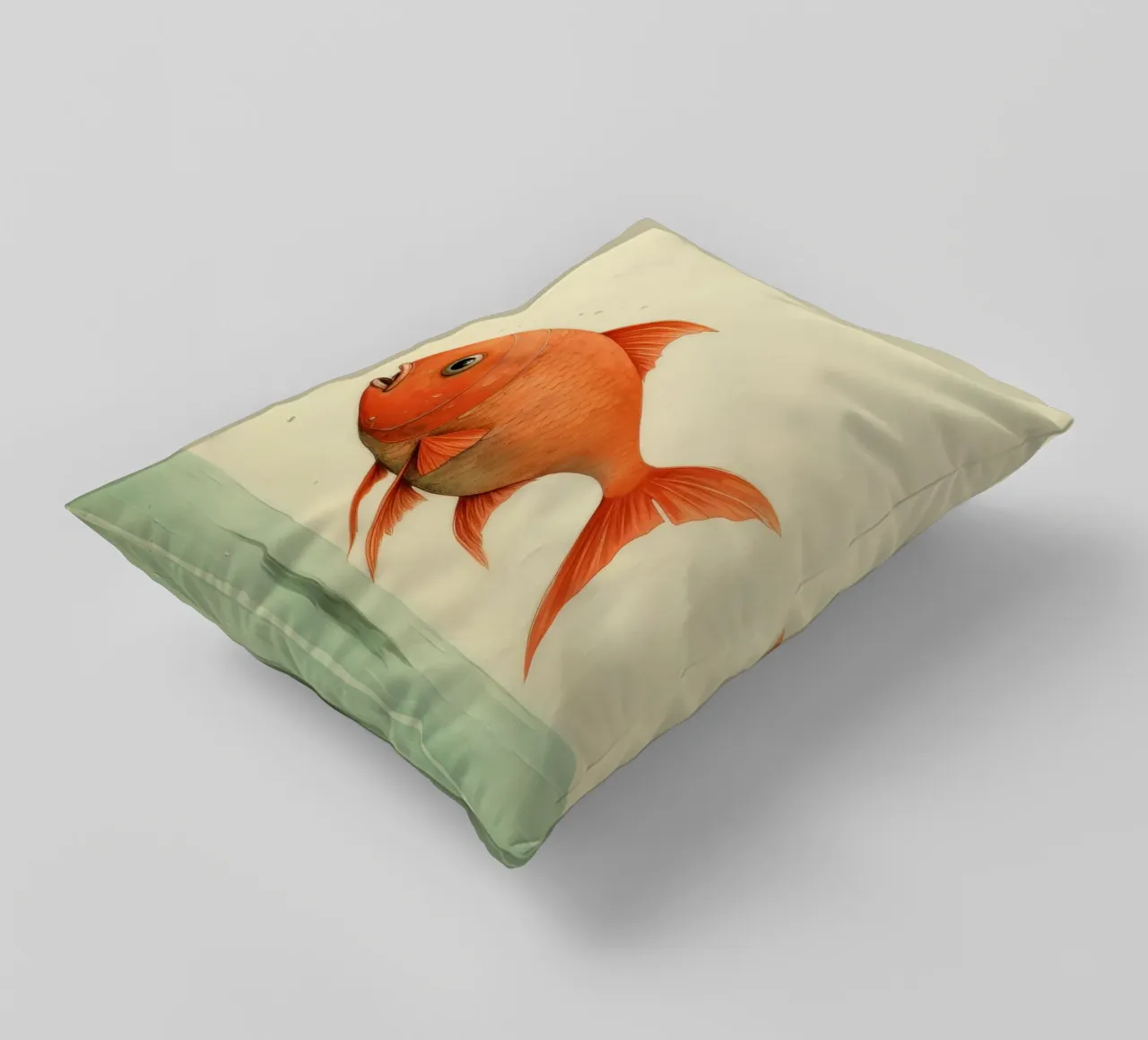 Carpa minima 3 cuscino da Minimal Animal Art