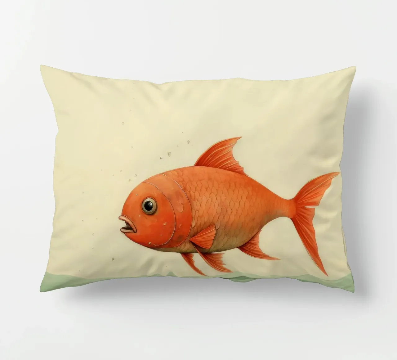 Carpa minima 3 cuscino da Minimal Animal Art