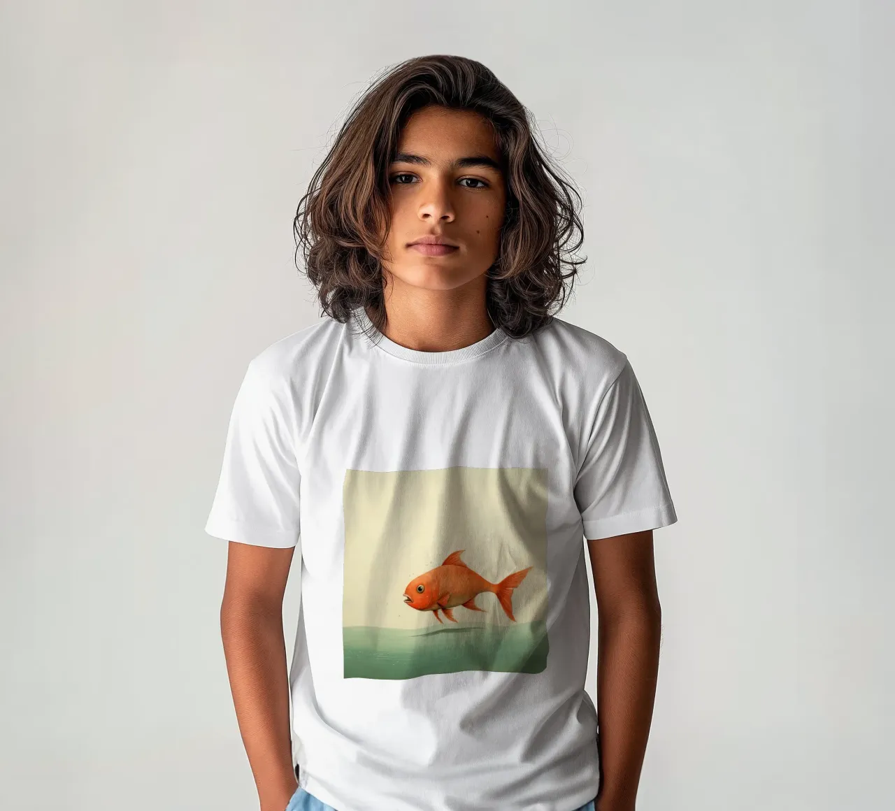Minimum Carp t-shirt bambini da Minimal Animal Art
