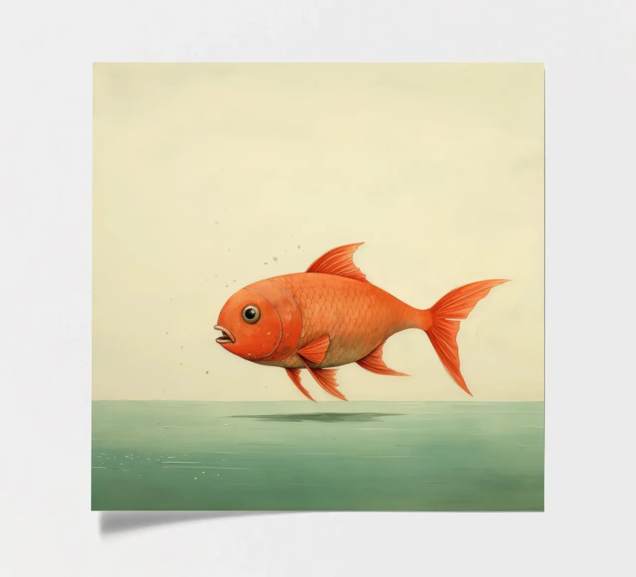 Minimum Carp sticker sheet by Minimal Animal Art