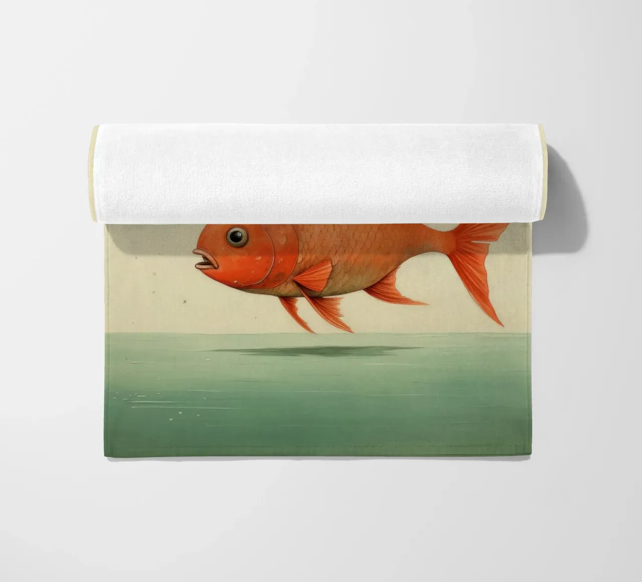 Carpa minima 3 telo mare da Minimal Animal Art
