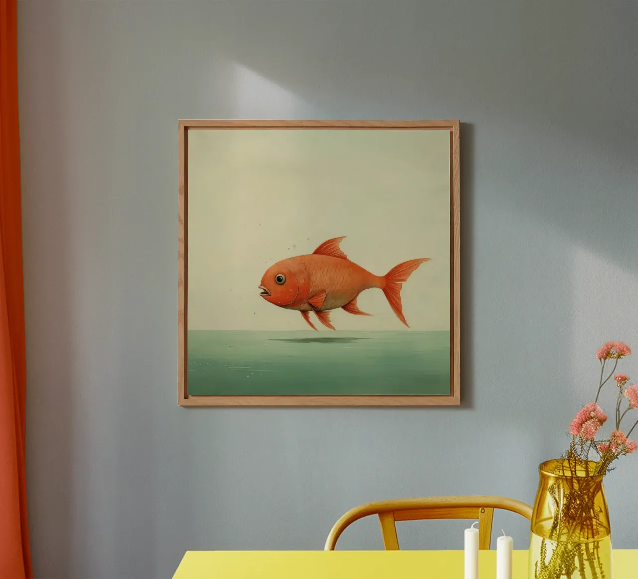 Minimum Carp alluminio dibond da Minimal Animal Art