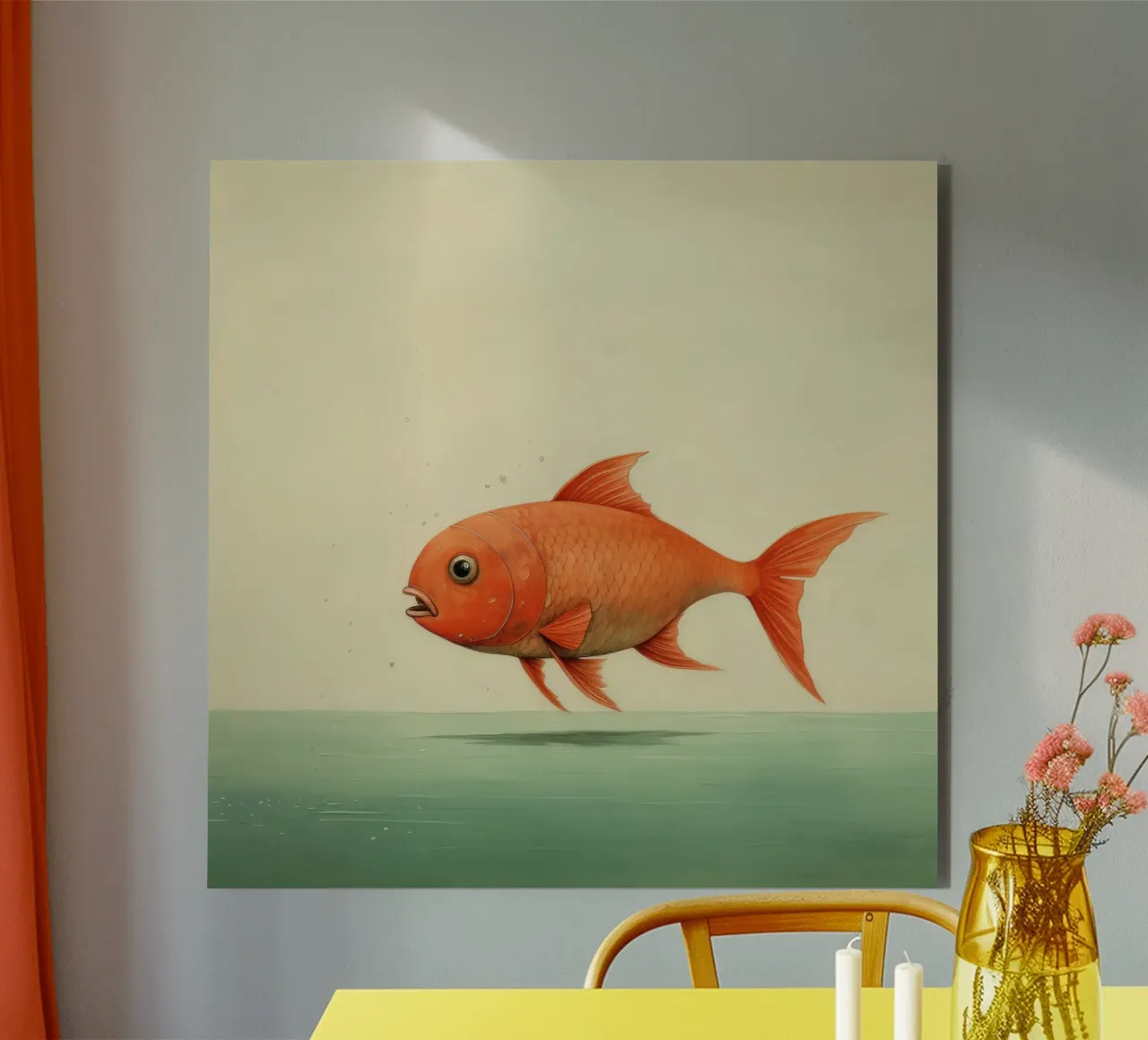 Minimum Carp alluminio dibond da Minimal Animal Art