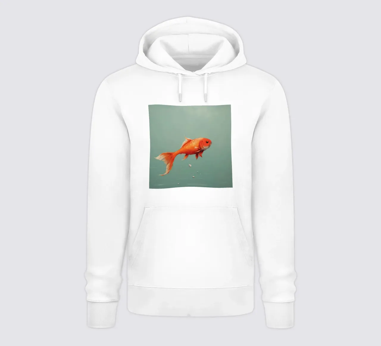 Carpa minima 4 felpa con cappuccio da Minimal Animal Art