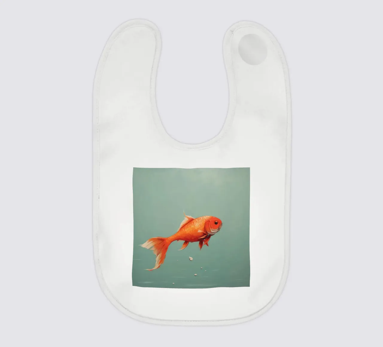 Minimaal Karper baby slabbetje van Minimal Animal Art