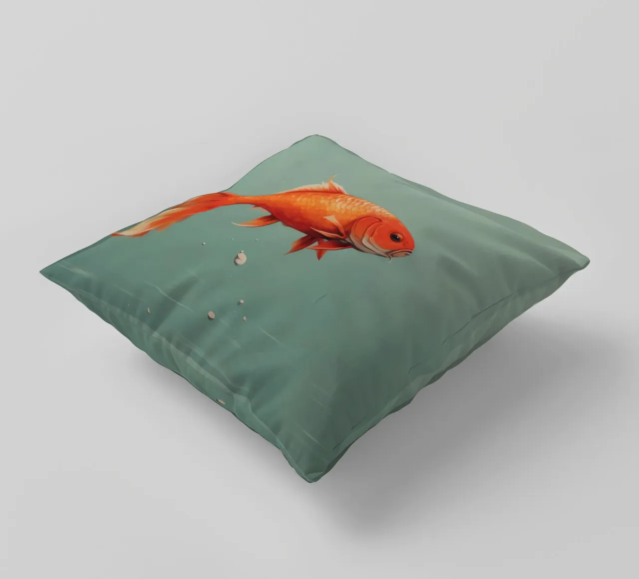 Carpa minima 4 cuscino da Minimal Animal Art
