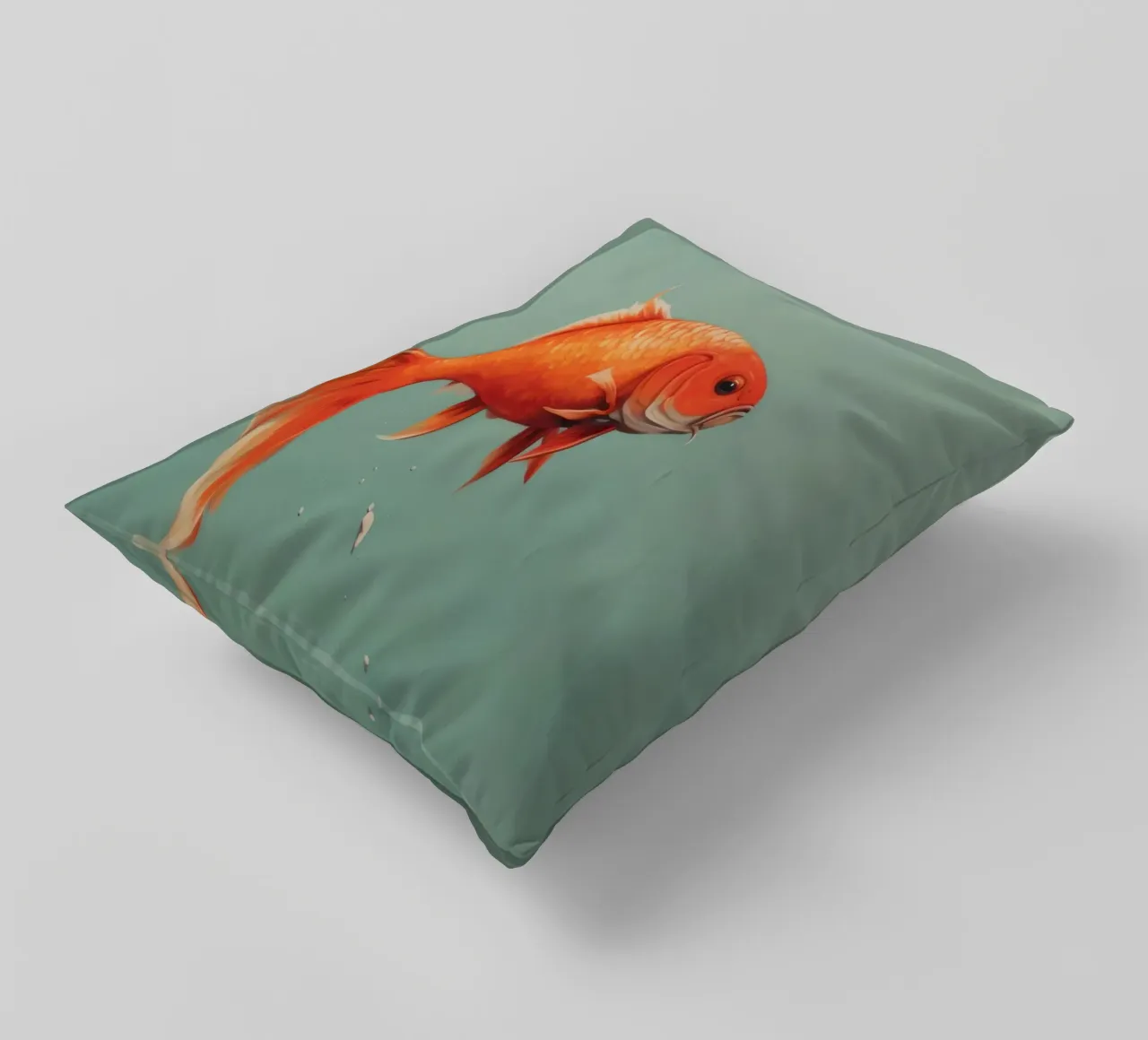 Carpa minima 4 cuscino da Minimal Animal Art