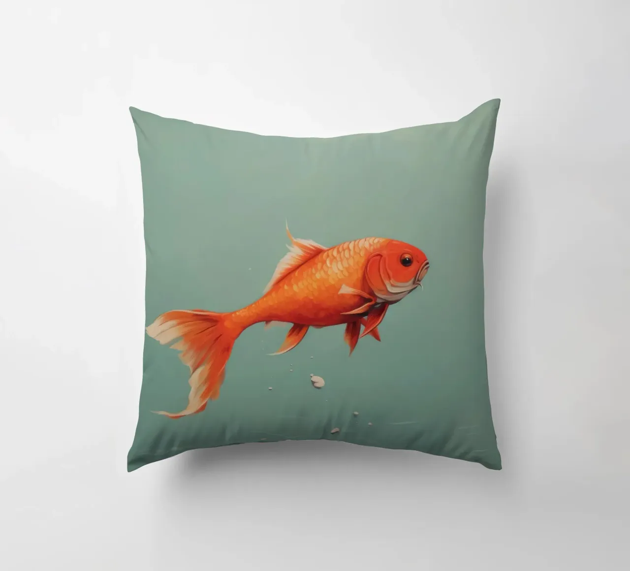 Carpa minima 4 cuscino da Minimal Animal Art