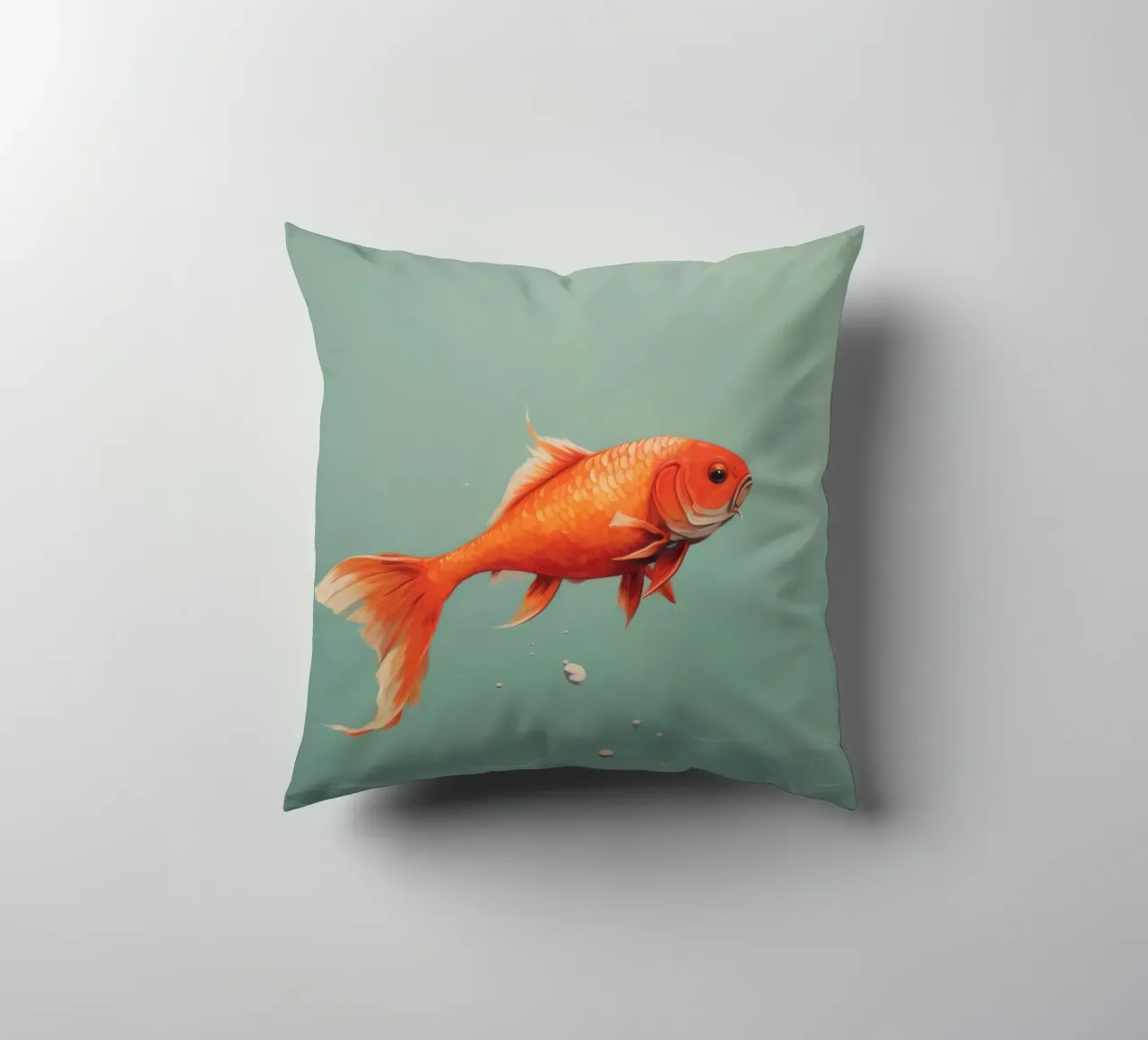 Carpa minima 4 cuscino da Minimal Animal Art