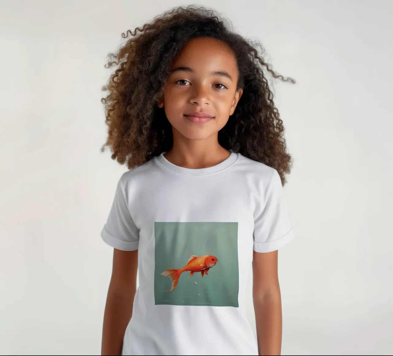 Carpa minima t-shirt bambini da Minimal Animal Art