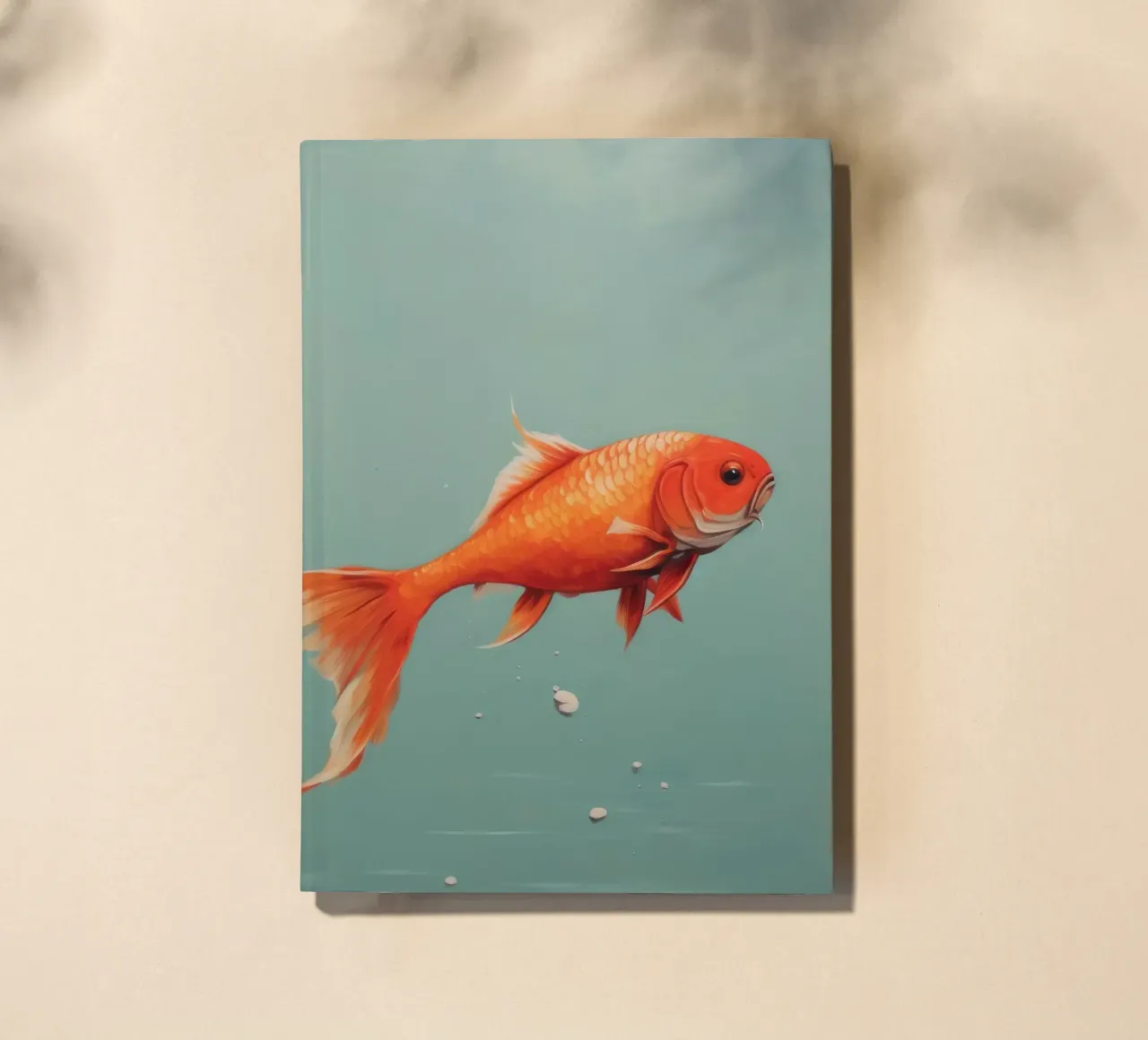 Minimal Carp 4 notebook by Minimal Animal Art
