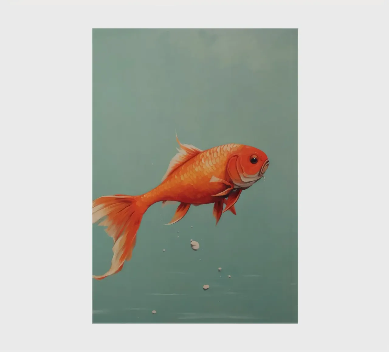 Minimal Carp 4 notebook by Minimal Animal Art