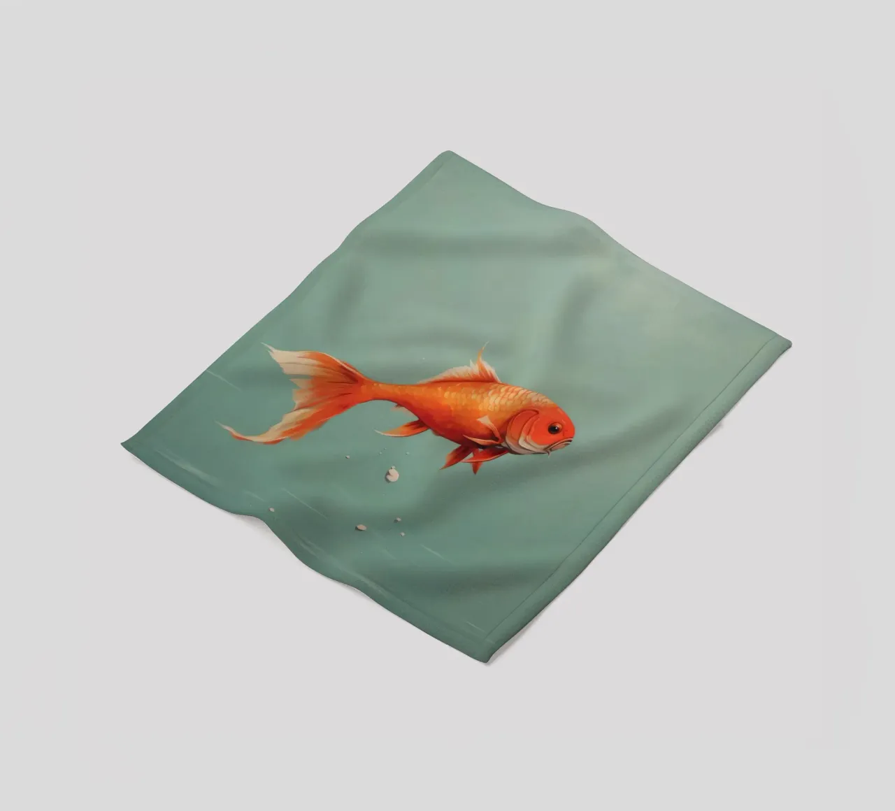 Minimum Carp Fleecedecke von Minimal Animal Art