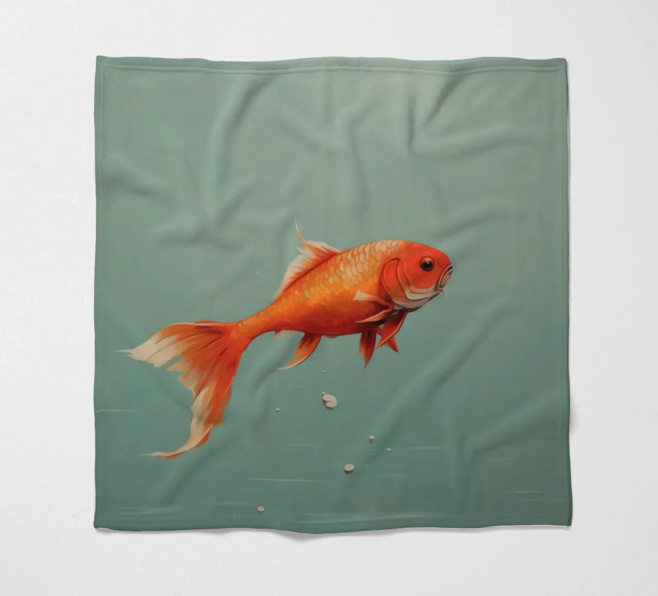 Minimum Carp Fleecedecke von Minimal Animal Art
