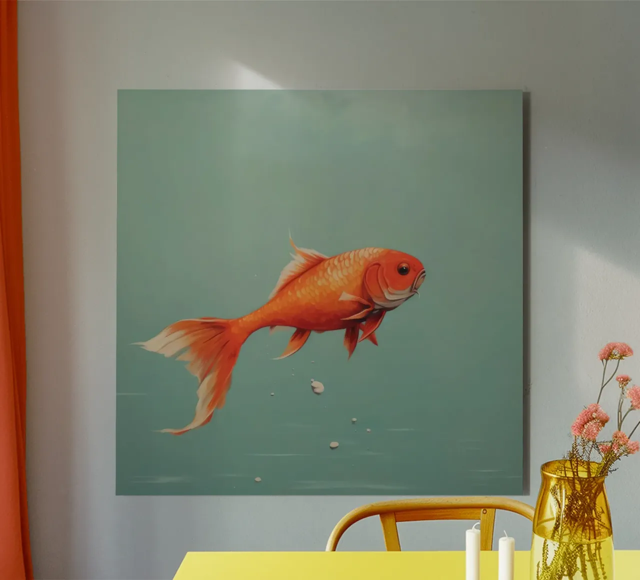 Minimum Carp alluminio dibond da Minimal Animal Art