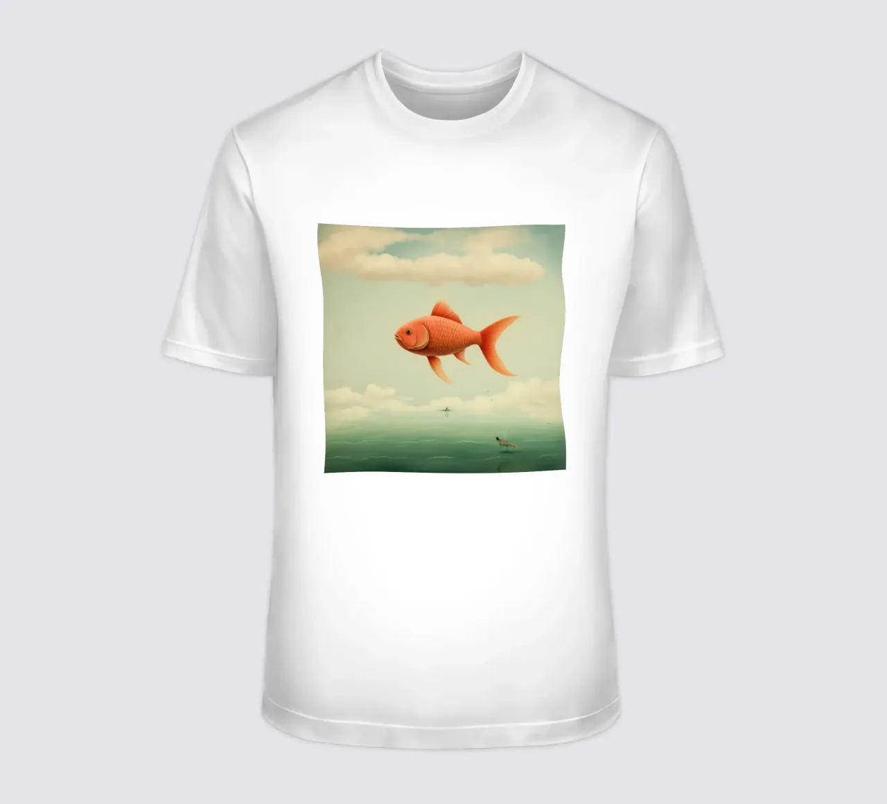 Carpa minima 1 t-shirt da Minimal Animal Art