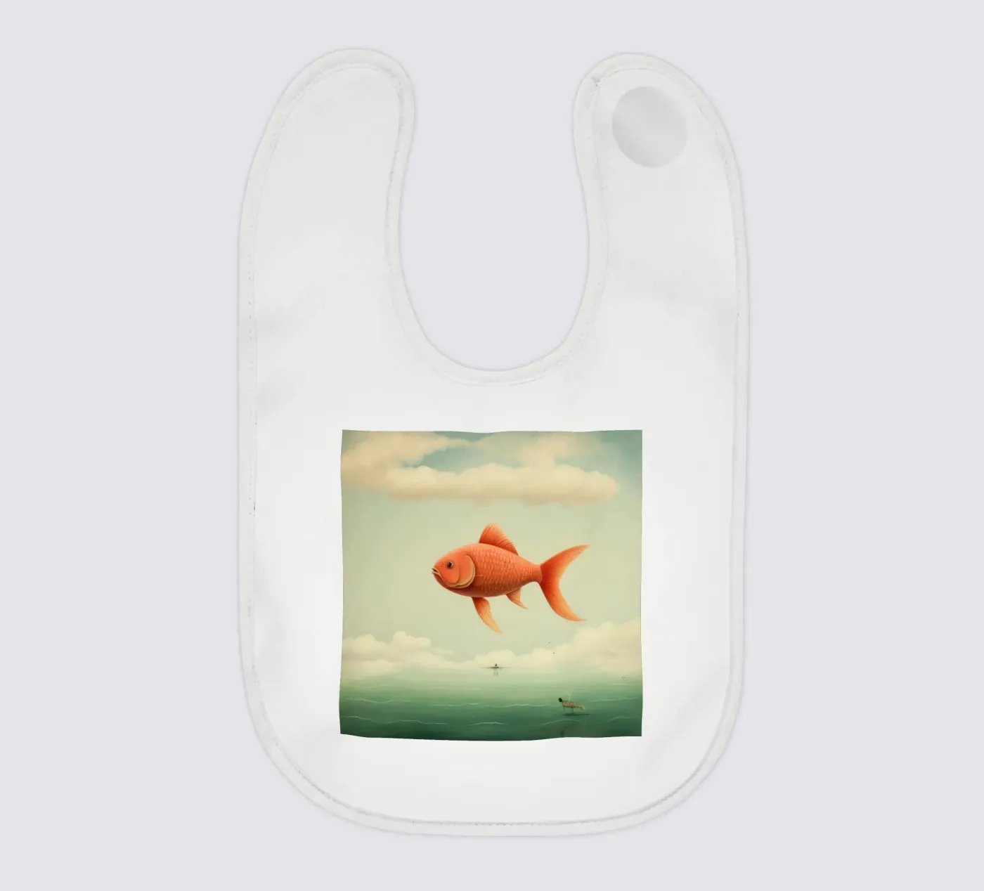 Minimaal Karper baby slabbetje van Minimal Animal Art