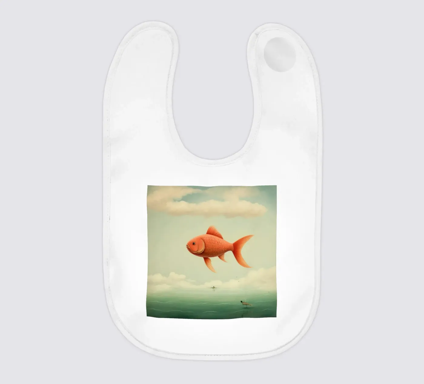 Minimaal Karper baby slabbetje van Minimal Animal Art