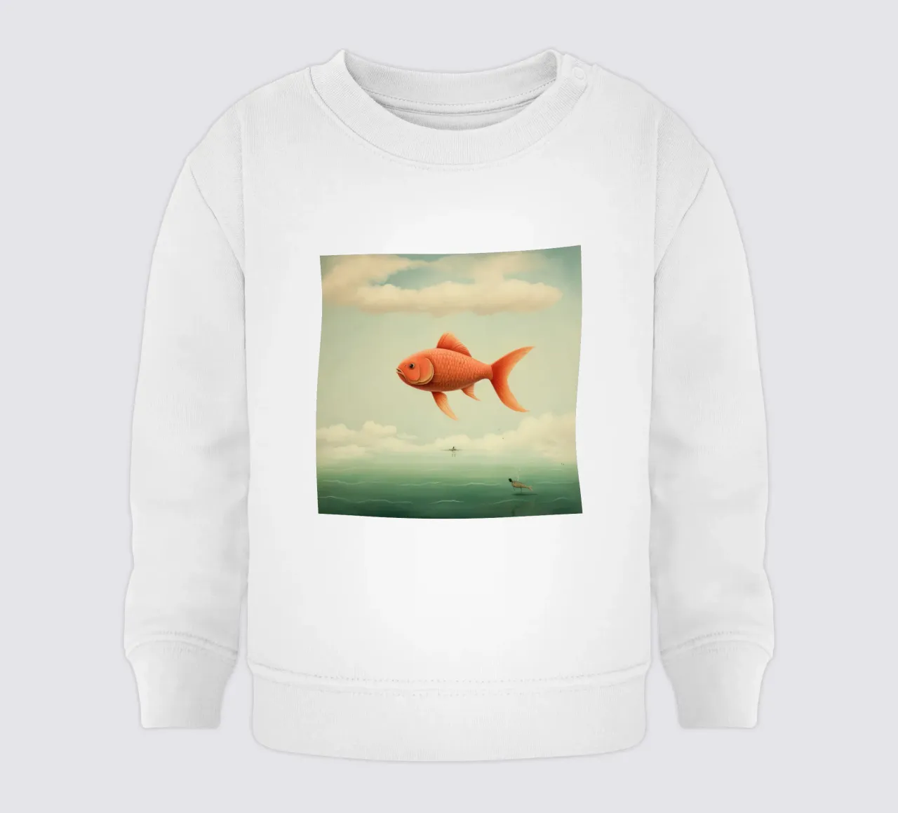 Carpa minima 1 felpa neonato da Minimal Animal Art