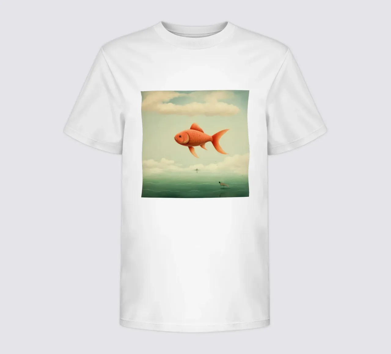 Carpa minima t-shirt bambini da Minimal Animal Art