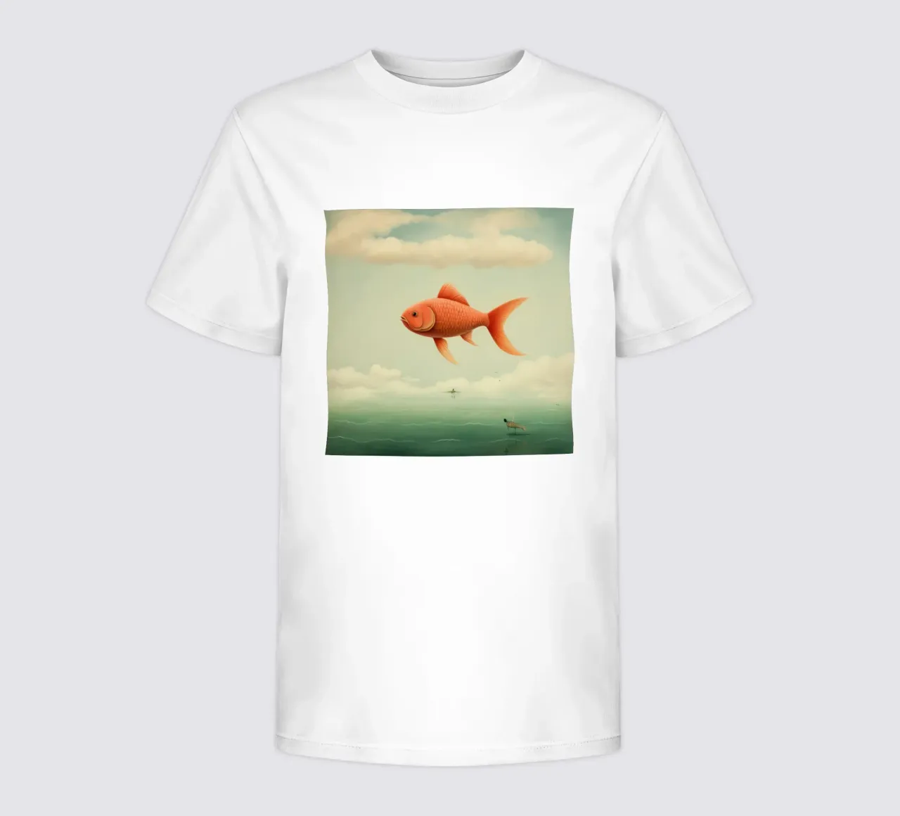 Carpa minima t-shirt bambini da Minimal Animal Art