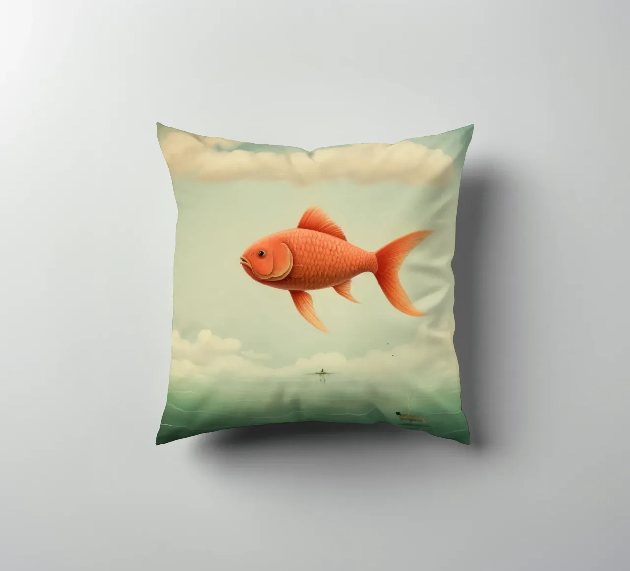 Carpa minima 1 cuscino da Minimal Animal Art