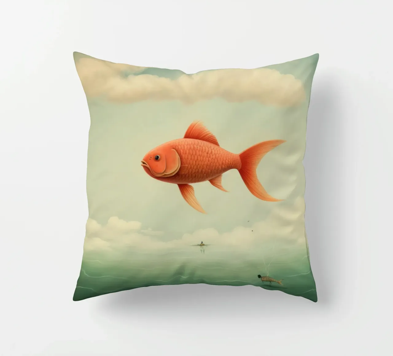 Carpa minima 1 cuscino da Minimal Animal Art
