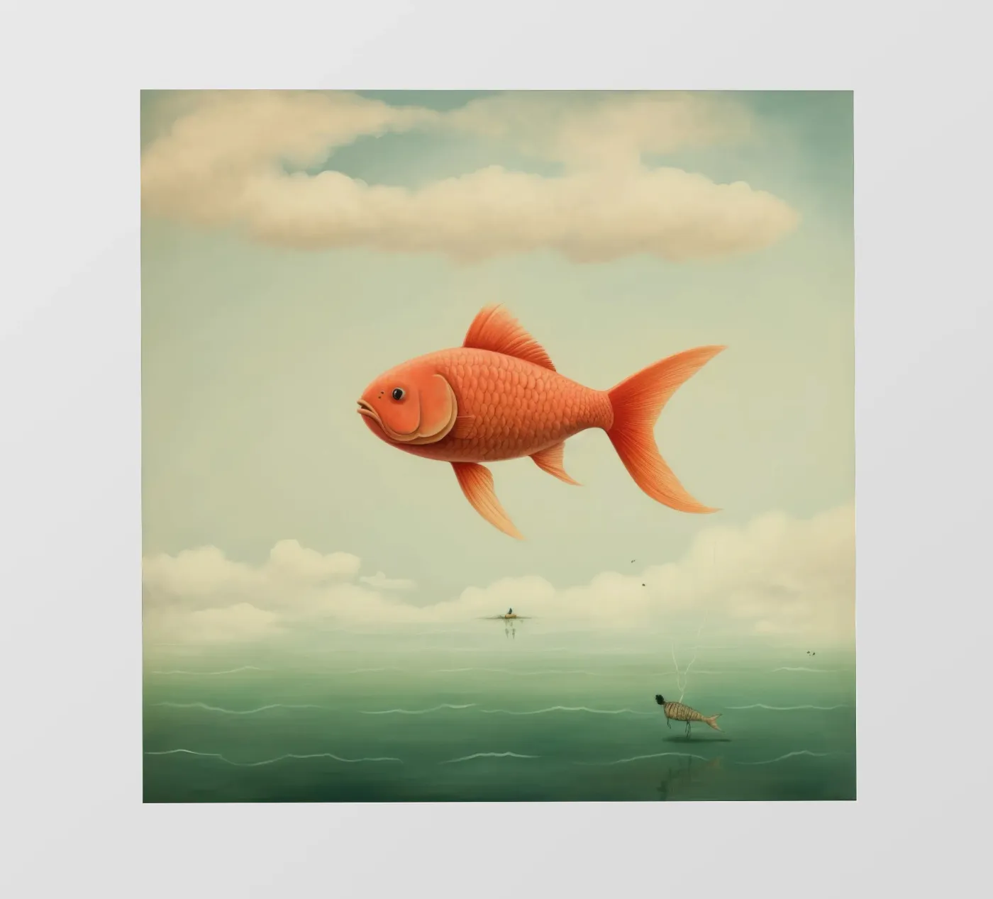 Carpe minimale papier peint photo de Minimal Animal Art
