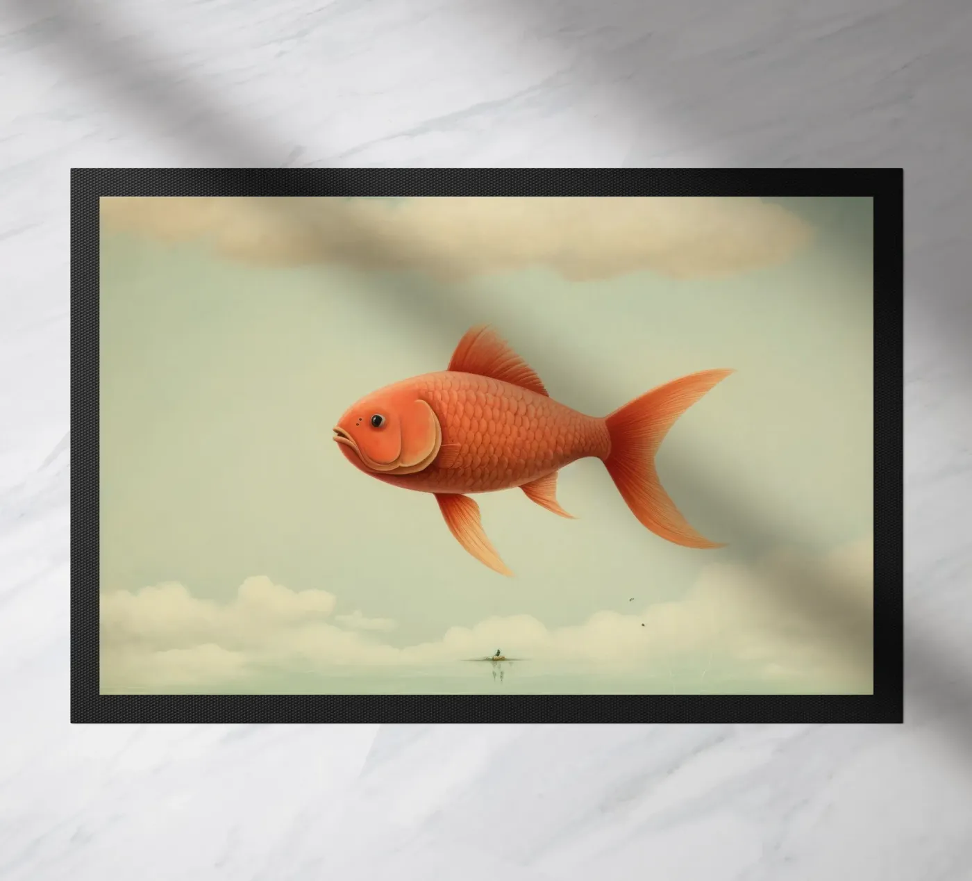 Carpe minimale paillasson de Minimal Animal Art