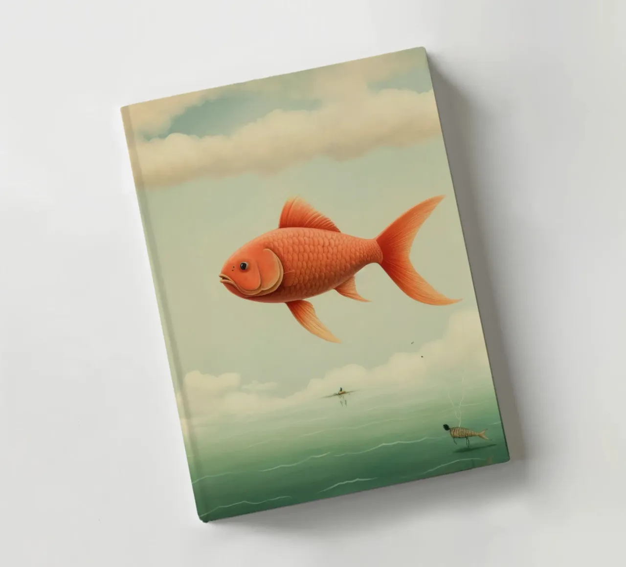 Minimal Carp 1 notebook by Minimal Animal Art