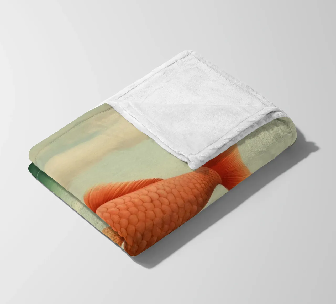 Carpa minima 1 coperta in pile da Minimal Animal Art