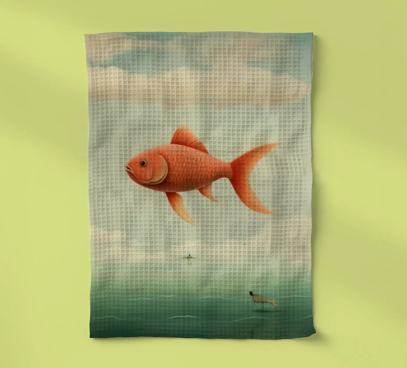 Minimum Carp torchon de Minimal Animal Art