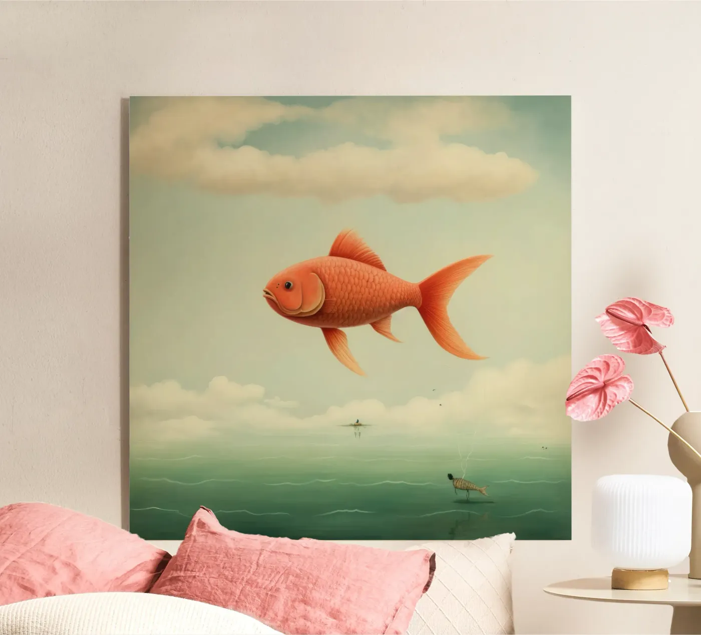 Minimum Carp acrylic glass by Minimal Animal Art