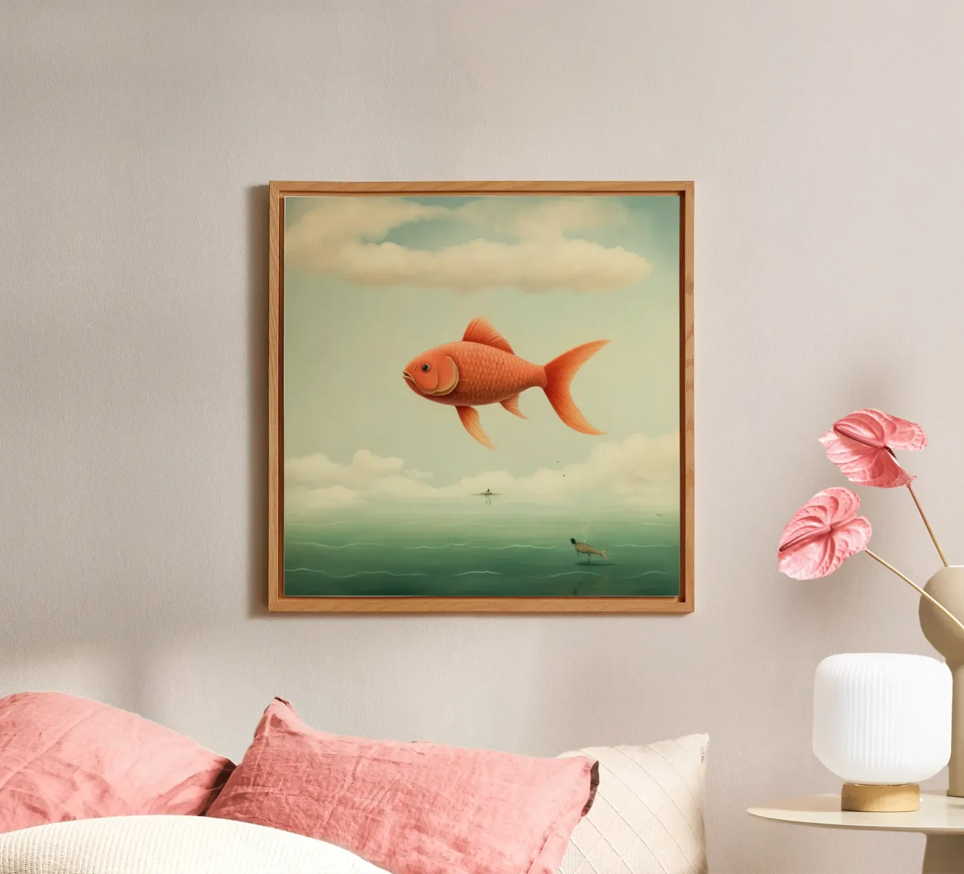 Carpa minima pannello forex da Minimal Animal Art