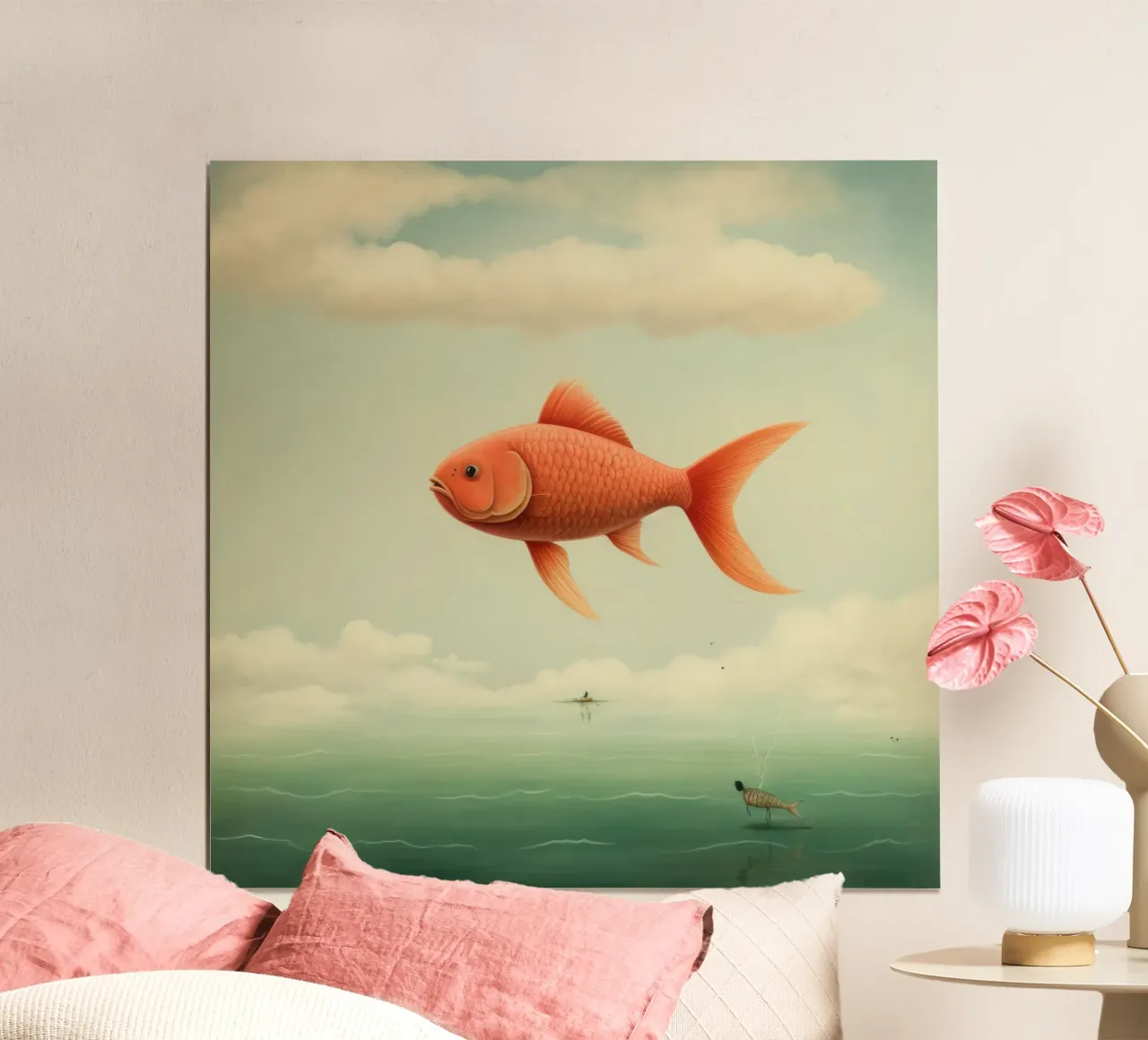 Minimum Carp poster by Minimal Animal Art