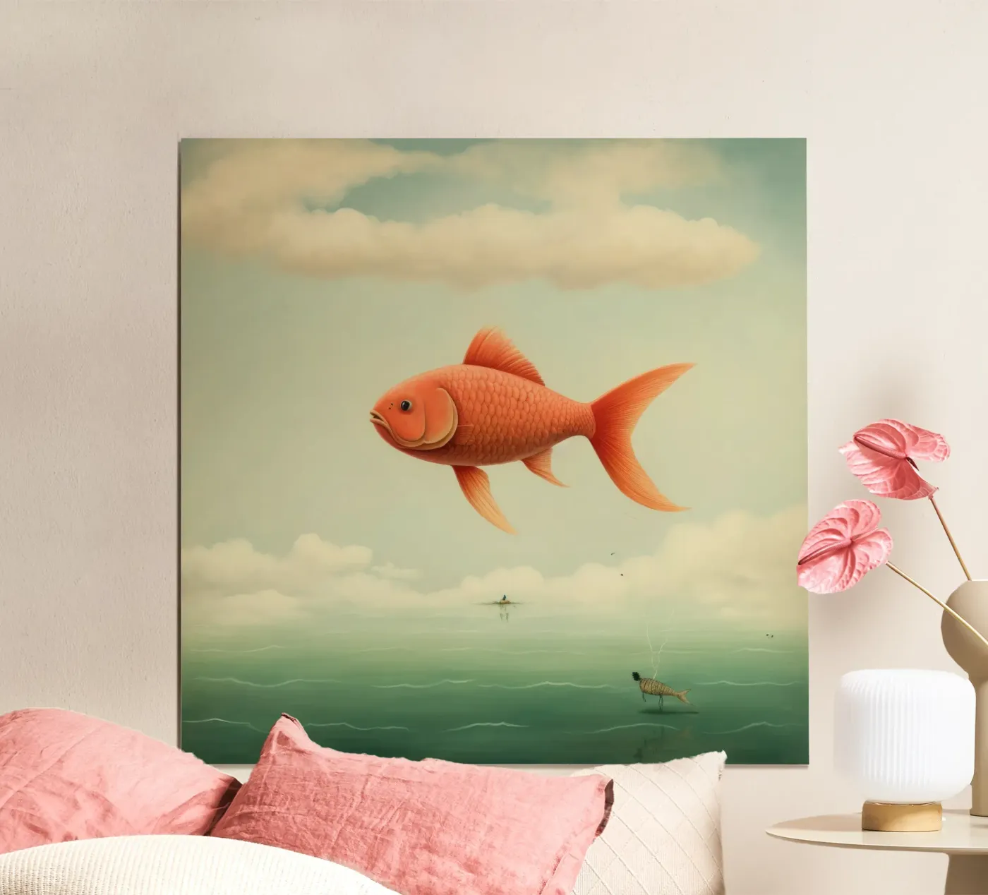 Carpa minima poster da Minimal Animal Art