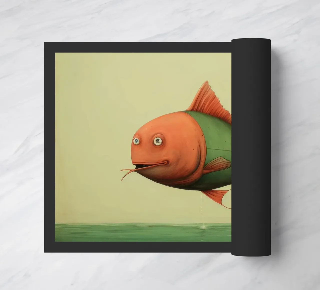 Pesce gatto minimo 2 zerbino da Minimal Animal Art